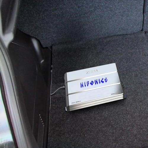 Hifonics Zeus ZXX 3200 Watt Max Class D Monoblock Car Audio Amplifier Amp with Bass Knob and Remote, Variable Crossovers, ZXX-3200.1D, Silver - style: 3200 Watt Monoblock