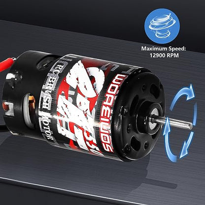 550 Brushed Motor 21T & Heatsink Combo for 1/10 RC Truck Car Traxxas 1/10 Slash Redcat ARRMA AXIAL HSP HPI Wltoys Kyosho HELION - size: 21T Motor&Heatsink Combo