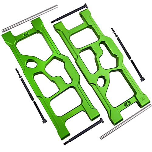 Aluminum Rear Lower Suspension Arms for ARRMA Kraton 8S BLX 1/5 Scale RC Truck (1 Pair), Replaces ARA330590 Upgrades (Green) - color: Green