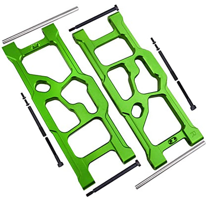 Aluminum Rear Lower Suspension Arms for ARRMA Kraton 8S BLX 1/5 Scale RC Truck (1 Pair), Replaces ARA330590 Upgrades (Green) - color: Green
