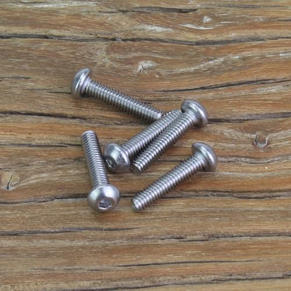105 Pieces M2.5 x 12mm Button Head Socket Cap Screws, Thread Pitch 0.45mm, Sutemribor M2.5 Screws, 304 Stainless Steel, Fully Threaded, Silver - size: M2.5 x 12mm, style: Button Head