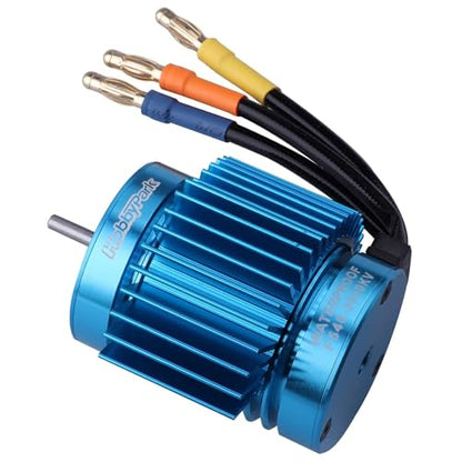 HobbyPark 540 Brushless Motor 3.175mm Shaft 3930KV w/Heatsink fit 2S 3S Lipo Battery for 1/10 Scale RC Cars Off Road Buggy On Road fit Traxxas Arrma Axial Redcat Losi ECX