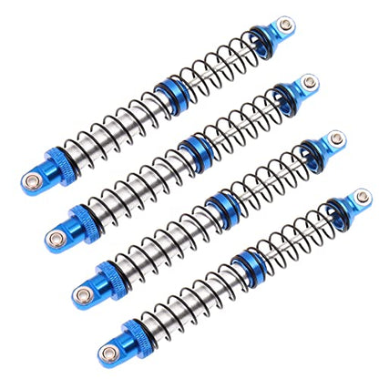 4Pcs Metal Shock Absorbers Oil Damper Adjustable RC Crawler Shock RC Damper Springs Compatible With 1/10 Axial SCX10 II 90046 Traxxas TRX4 RC4WD D90 TRX6 Redcat Gen 8 RC Crawler Car(120MM) - size: 120MM