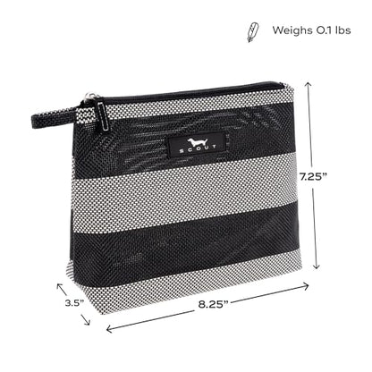 SCOUT Go Getter Pouch- Water-Resistant, Toiletry Bag - Pool | Features a convenient finger loop and zips closed. Folds flat, and easily wipes clean. Perfect for the beach and pool - color: Pool