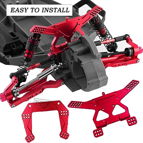 Upgrades for 1/10 Slash 2WD(VXL),RC Shocks,Suspension Arm,Caster Block,Steering Blocks,Stub Axle Carriers,Steering Bellcranks,Shock Tower,Camber Links,Drive Shaft,Hex Hub Adapters,Red - color: Red - Upgrades