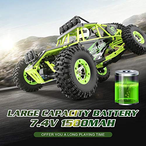 GoolRC WLtoys 12428 RC Car, 1/12 Scale 4WD 50km/h High Speed RC Rock Crawler, 2.4Ghz Remote Control Off Road Truck for Adults