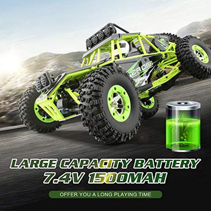 GoolRC WLtoys 12428 RC Car, 1/12 Scale 4WD 50km/h High Speed RC Rock Crawler, 2.4Ghz Remote Control Off Road Truck for Adults