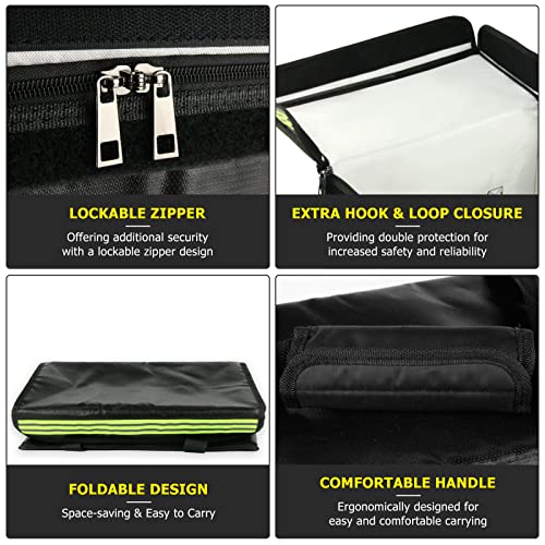 Lipo Battery Bag (15 x 8.5 x 10 inch), Large Fireproof Lipo Ebike Bag with Comfortable Handle, Reflective Strip