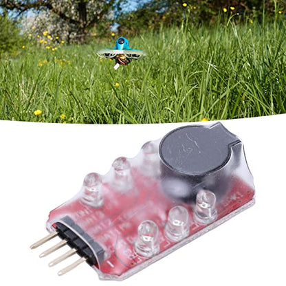 Lithium Battery Low Voltage Alarm, 5 Pcs PCB Lipo Battery Voltage Monitor Checker Testers Sound Light Warning Real Time Detection Battery Voltage Buzzer Alarm for 2S 3S