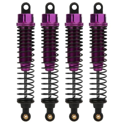 New 4pcs 68mm/98mm /108mm Aluminum Shocks Absorbers Damper for HSP HPI 1/10 Scale RC Car On-Road Monster Truck Off Road Buggy(Purple 108mm) - color: Purple 108mm