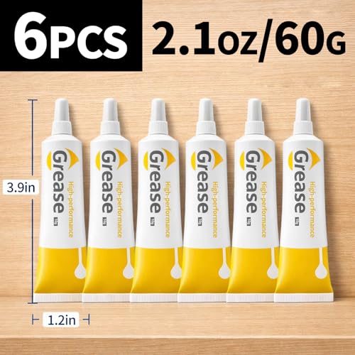 2oz Silicone Grease Lubricant for O-Rings, Plumbing, Faucet, Waterproof Multi-Purpose Silicone Grease for Rubber Seals, Gaskets, Water Filter, Pool Equipment, Appliance Maintenance
