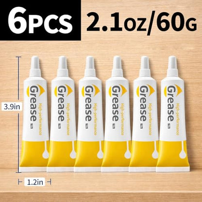 2oz Silicone Grease Lubricant for O-Rings, Plumbing, Faucet, Waterproof Multi-Purpose Silicone Grease for Rubber Seals, Gaskets, Water Filter, Pool Equipment, Appliance Maintenance