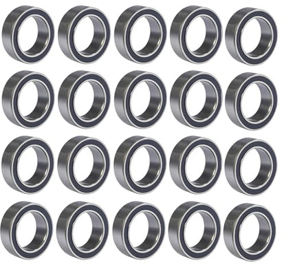 20 PCS MR128-2RS Deep Groove Ball Bearings 8mm Inner Dia 12mm OD 3.5mm Bore Double Rubber Sealed Chrome Steel for RC Cars/Planes/Drone/Robotics and Small Electric Motors(MR128 RS) - size: MR128-2RS