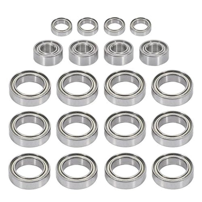 Double Rubber Seal for JLB for Cheetah 11101 21101 J3 for Speed BE001 BE002 BE003 1/10 rc Car Spare Upgrade Parts 20Pcs Ball Bearing Set