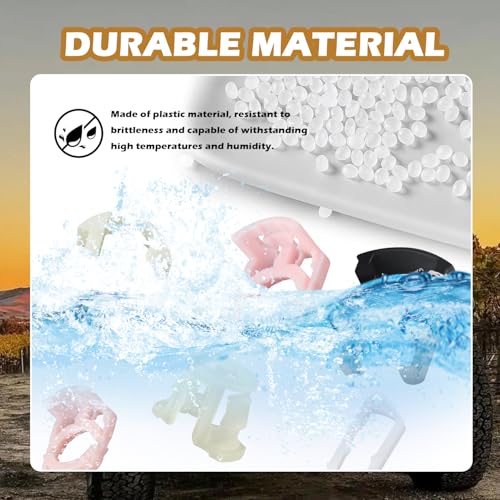 70PCS Car Fuel Line Clips OEM 93740718/7L3Z9S317A,7 Types of Clips for 5/16 & 3/8 Fuel Line Compatible with Ford GM Chrysler,Essential Car Fuels Hose Lines Retainer Clip with Box