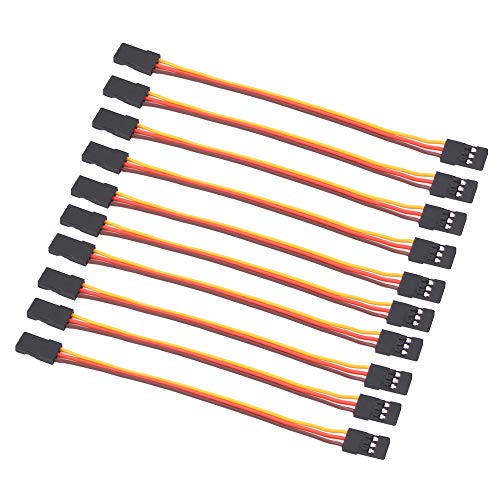 10pcs Male to Male 10cm Servo Extension Lead Wire 26awg 30cores Cable(C58-10)