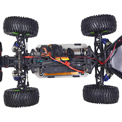1/10 Scale 4WD RC Cars for Adults Brushless,Max 43 MPH Off-Road Fast RC Cars,Off-Road Remote Control Trucks (Green)