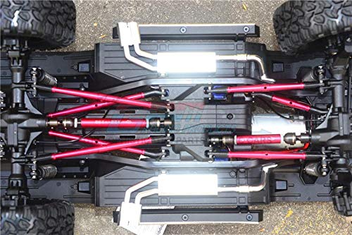 GPM For Traxxas TRX-6 Merc-Benz G63 (88096-4) Steel+Aluminum Front + Center + Rear CVD Drive Shaft - 3Pc Set Blue
