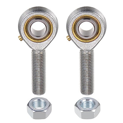 uxcell POSB7 7/16 Inch Male Rod End Bearing Set - 2pcs of 7/16-20 Left and Right Hand Thread Rod Ends with Jam Nut - size: 7/16