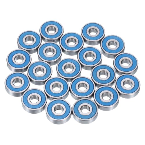 uxcell 20pcs 626-2RS Miniature Deep Groove Ball Bearings 6x19x6mm Double Sealed Bearings (Blue) for Electric Motor, Home Appliances, Machinery, P6 (ABEC 3) - color: Blue, size: 626-2RS