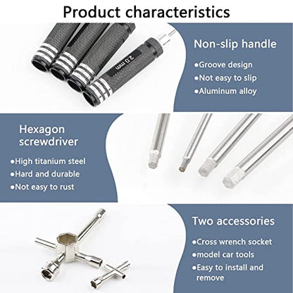 Nitro Starter Glow Plug Igniter Charger Screwdrivers Wrench Fuel Bottle Tools Combo for Nitro Powered 1/8 1/10 RC Car Buggy Truck HSP Redcat Traxxas etc