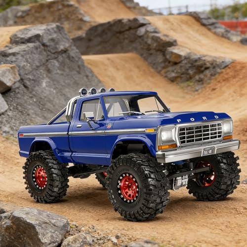 Specially designed for upgrading RC tracked vehicles such as 1/24 SCX24/AX24 and 1/18 TRX4M, with 1.3-inch bead locking tires.