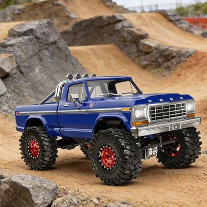 Specially designed for upgrading RC tracked vehicles such as 1/24 SCX24/AX24 and 1/18 TRX4M, with 1.3-inch bead locking tires.