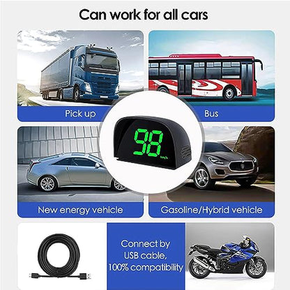 GoolRC Digital GPS Speedometer for Car, Kilometers/Miles Car Global Position System Speedometer Digital Display Speed Car HeadUp Display