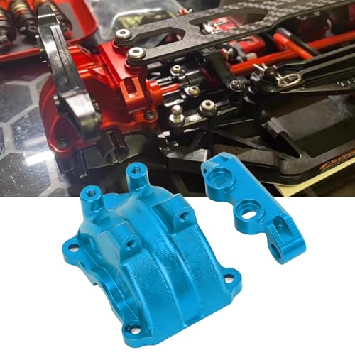 7075 Aluminum Alloy Differential Housing Case Compatible with -02-02T RC Car Upper Arm Mount Blue Metal Cover for /10 Scale Chassis Upgrade - color: Blue