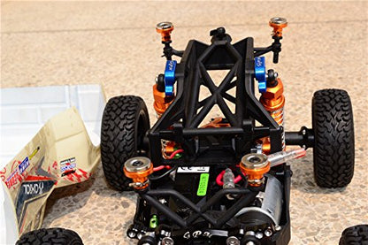 Axial Yeti Jr. SCORE Trophy Truck (AX90052) Upgrade Parts Aluminum Front & Rear Magnetic Body Mount - 4Pcs Set Red