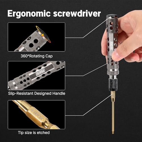 INJORA 8 in 1 RC Tool Kit, Hex & Nut Screwdriver For SCX24 TRX4M Ascent-18