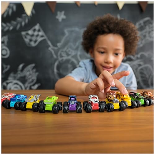 Monster Jam, Official Mini Mystery Collectible Monster Truck 12-Pack, 1:87 Scale, Great Gift for Birthday Parties - color: Mini 12-pack