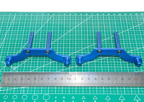 Body Post Mount Compatible with HPI 1/8 Savage Upgrade 85060 RC Car Aluminum Alloy Front Rear Shell Post Part(Dark Blue) - color: Dark Blue