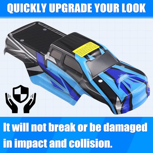 HBX 16889 16889A 16890 16890A SG1601 SG1602 RC Car Body Shell and Sticker B004-INV 1/16 RC Car Parts Accessories B