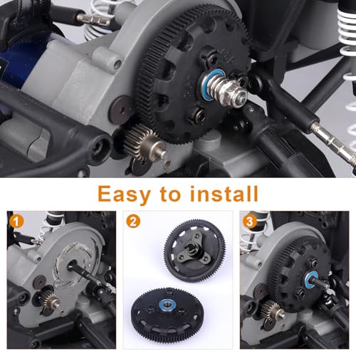 Metal Aluminum Alloy RC Slipper Clutch Eliminator for Traxxas 1/10 Stampede/Slash VXL / XL5 2WD (Black) - color: Black