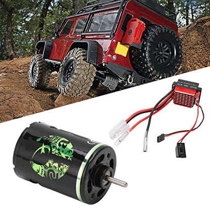 RC Brushed Motor,High Torque Low Noise Dual Mode 540 Motor 360A ESC for 1/10 Scale Off-Road Trucks SUVs Crawlers - size: 35T