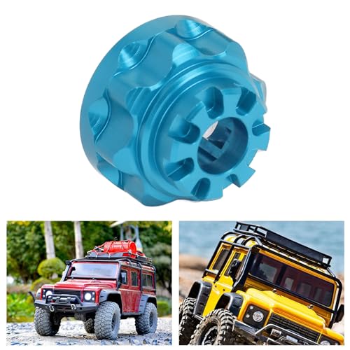 Metal Differential Case, Aluminum Alloy Upgrade Parts Accessories Front Rear Universal Diff Case with 4 Screws for 1/10 RC Car (Blue) - color: Blue