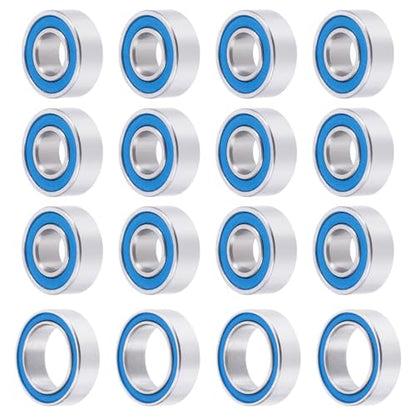 16pcs Steel Rubber Sealed Bearing Kit for Tamiya TT-02B Plasma EdgeII | Neo Scorcher 4wd Buggy Dual Ridge RC Car Upgrade