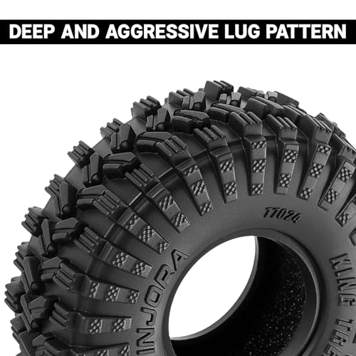 INJORA 40 * 15mm 0.7" King Trekker Tires for 1/30 Axial SCX30 (T7024)