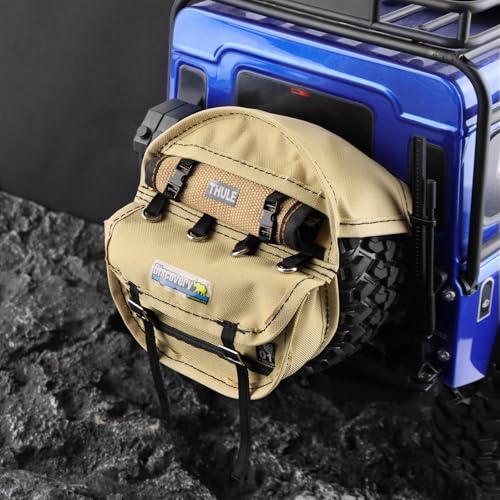 RC Spare Tire Trash Bag for TRX4 SCX10 LC70 | Fits 1.9" & 2.2" Tires, Scale Accessories, Trail Style, 1/10 RC Crawler Decoration - style: Set 1