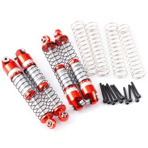 RCLIONS 48mm Big Bore Oil Shock Absorber for AXIAL SCX24 Deadbolt JLU Gladiator 1/24th RC Crawler Car Upgrade Parts - size: 48mm