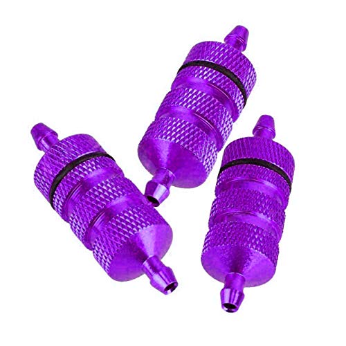 RC Aluminum Nitro Fuel Filter & Aluminum Capped Air Filter Sponge Cover 04104 Upgrade Parts