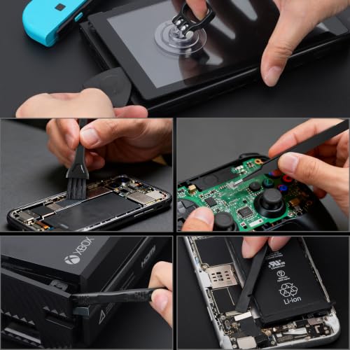 STREBITO Electric Screwdriver, 67 in 1 Mini Electric Screwdriver | 50 S2 Magnetic Bits, 5 Torque Settings, 4 LED Lights, Precision Screwdriver Set for Laptop, Computer & Electronics Repair - color: Standard Black