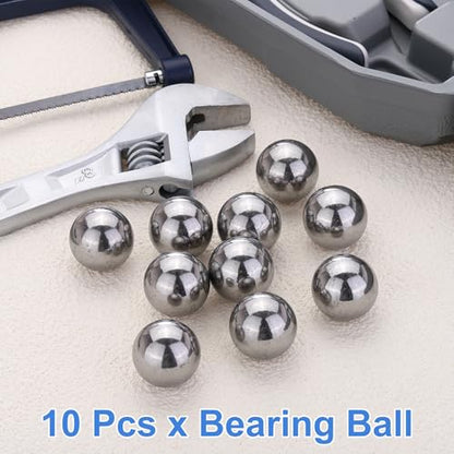 uxcell 10Pcs 23mm Bearing Balls, Solid Carbon Steel G1000 Precision Balls for Bearings Bicycles Casters Automotive Part and DIY (Mirror Polished) - size: 23mm