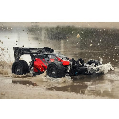 TOUCAN RC HOBBY 1/16 16202Pro RWD Radio Controlled Off Road Vehicle RC Electric Racing Car Rear Wing Metal Gears 2847 Brushless Motor RTR for Adult - color: Red
