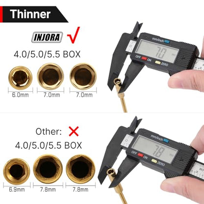 INJORA 7PCS Hex Screwdriver Nut Driver RC Tool Kit for SCX24 TRX4M FCX24