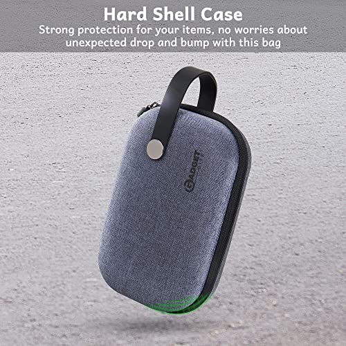 Organiser Portable Pouch For Electronic Accessories Usb Cables, Power Bank, Battery, Hard Drive, Sd Memory Card, Earphones, Travel Gadgets & Organiser Rugged Travel Friendly (Grey) - style: Gb-gryorganizer