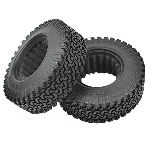 100mm 1/10 Scale Rubber Tires for 1:10 RC Climbing Rock Crawler 1.9 Inch Wheels | Rubber Tire with Foam Insert for TRX-4, SCX10, Gen8, Available in 96mm-120mm sizes
