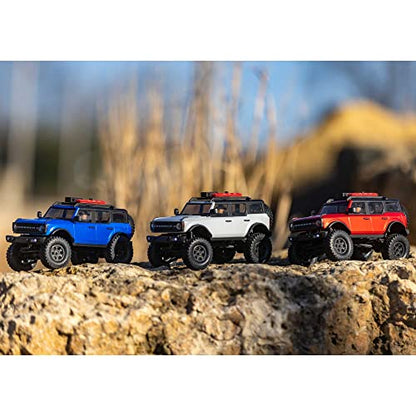 Axial RC Truck 1/24 SCX24 2021 Ford Bronco 4WD Truck Brushed RTR (Comes with Everything Needed), Red, AXI00006T1