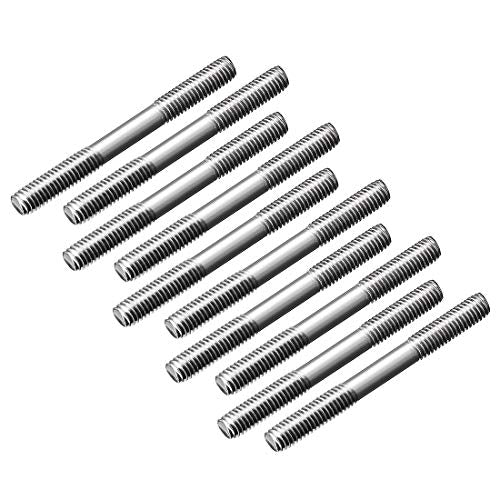 uxcell M3x30mm Pushrod Connector Stainless Steel Rod Linkage,for RC Boat,Car,Airplane,Helicopter,10pcs - size: M3x30mm